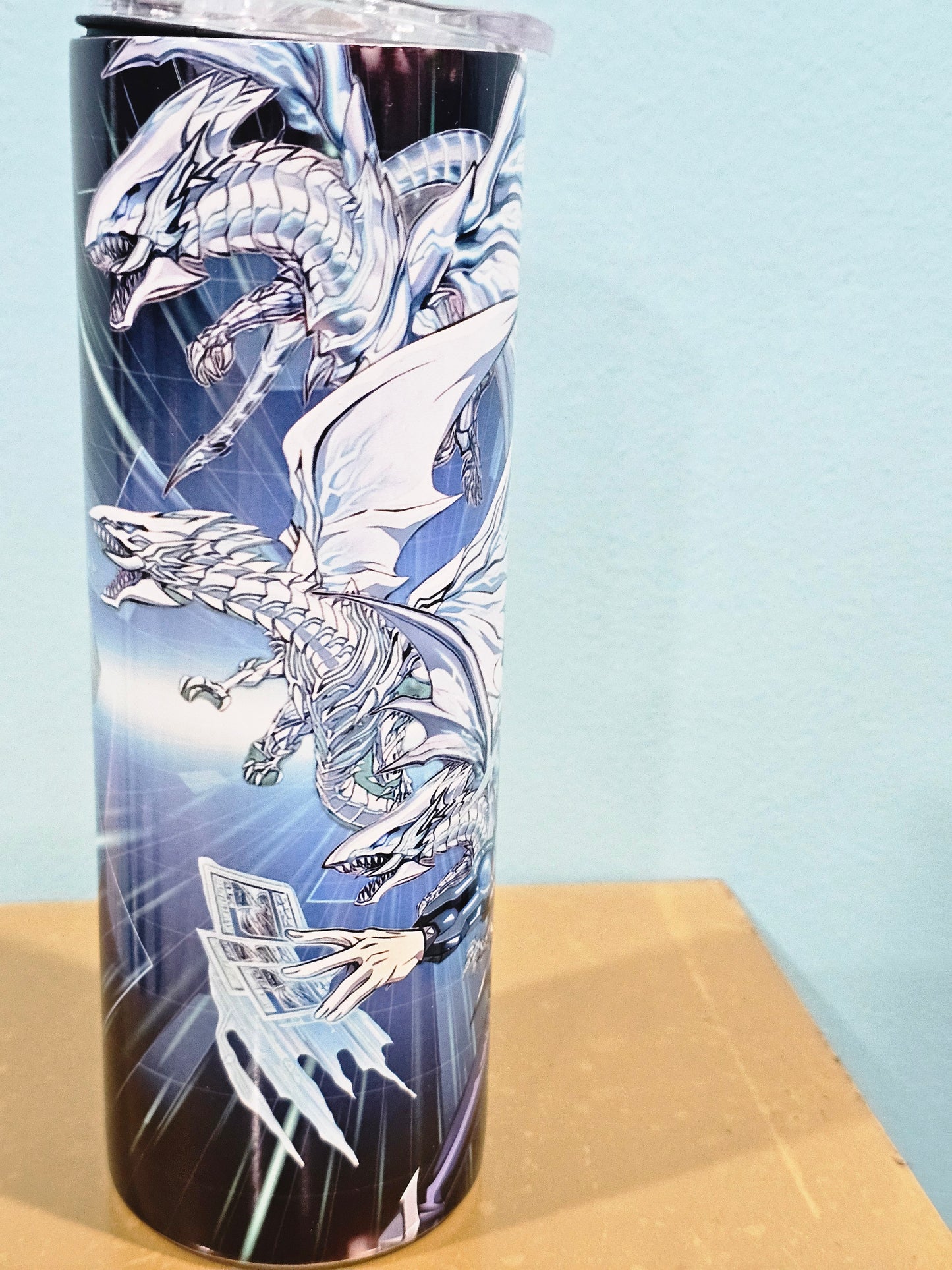 Blue Eyes YuGiHo Tumbler