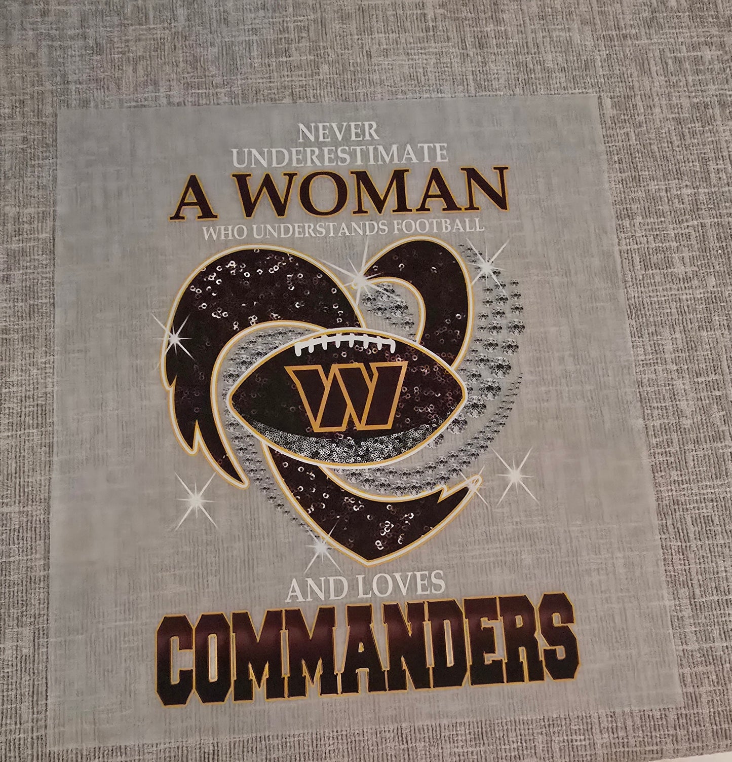 FB8 Woman Love Commanders DTF