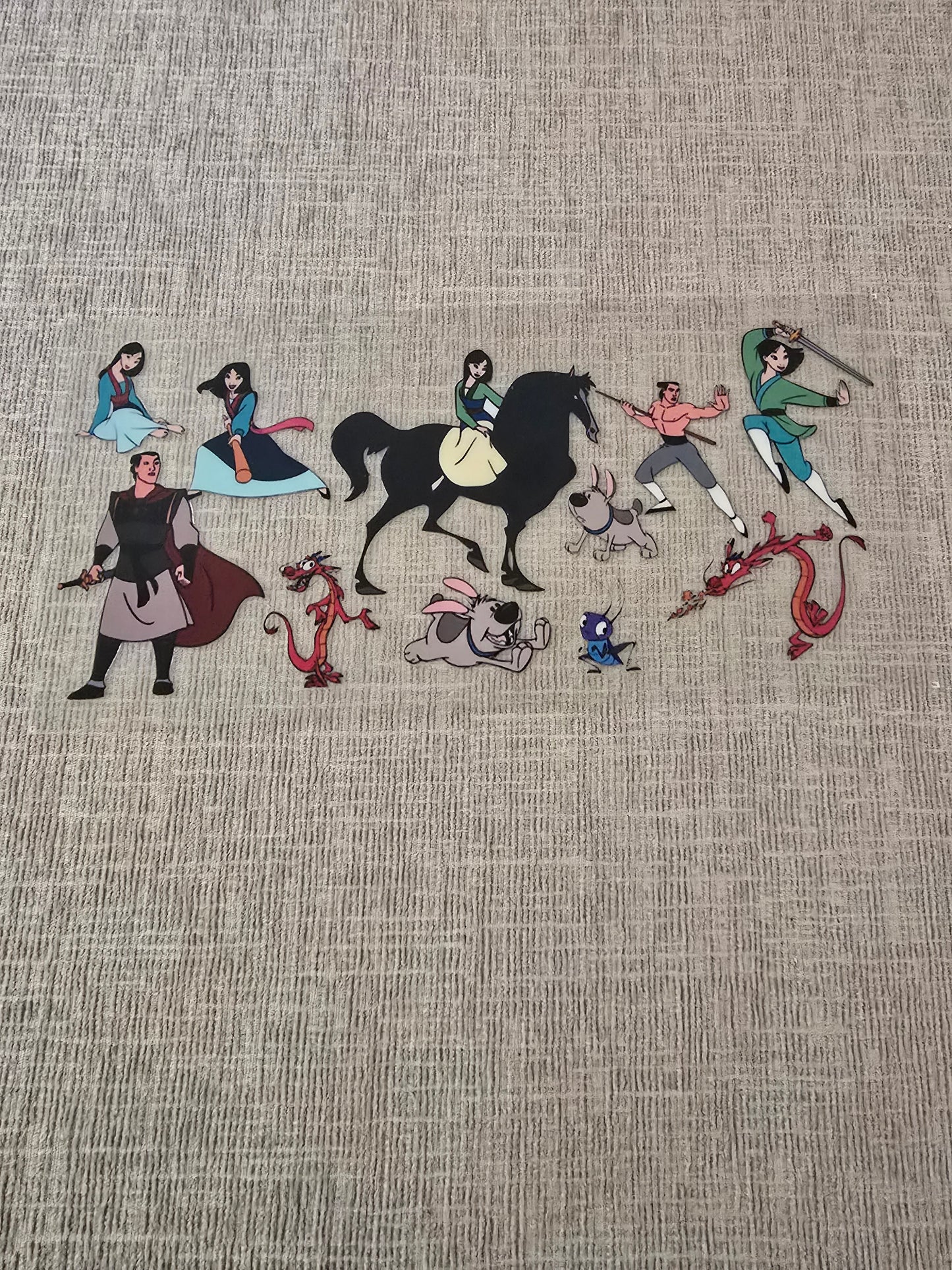 6 Mulan UVDTF Sticker Vinyl 16 oz