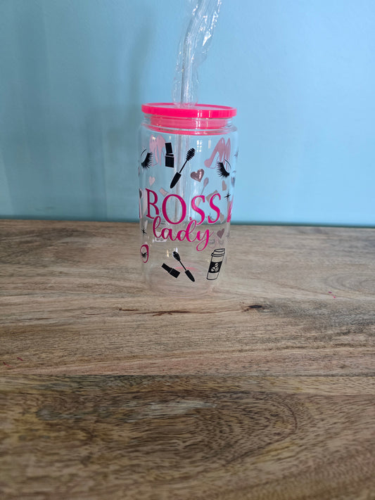 Boss Lady Glass Cup